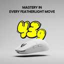 Pulsar Gaming Gears X2H Crazylight Wireless Gaming Mouse, Ultra Lightweight 1.51 oz (43g), Optical Switch, 32000 DPI, 750 IPS, XS-1 Sensor, 8k Compatible (Medium, Uyuni White)
