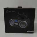KLIM B3 Portable CD Player Boombox with FM Radio, Bluetooth, USB, AUX, and FM Radio Dual Speakers, EQ Sound Effects, 20 Preset Stations, Compact and Lightweight (Black No RGB)