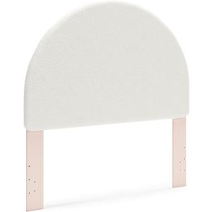 Signature Design by Ashley Wistenpine Urban Upholstered Panel Headboard, Full, White & Pink