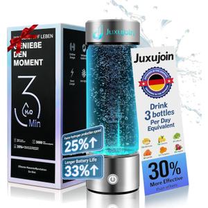 New Upgrade Hydrogen Water Bottle Generator【Industry TOP - 24-Hour Hydrogen Lock】【NO.1 Double Hydrogen Content】| 0 Chlorine & 0 Ozone | 100% Leak-Proof Seal, Sports Hydrogen Water Bottle for Gym