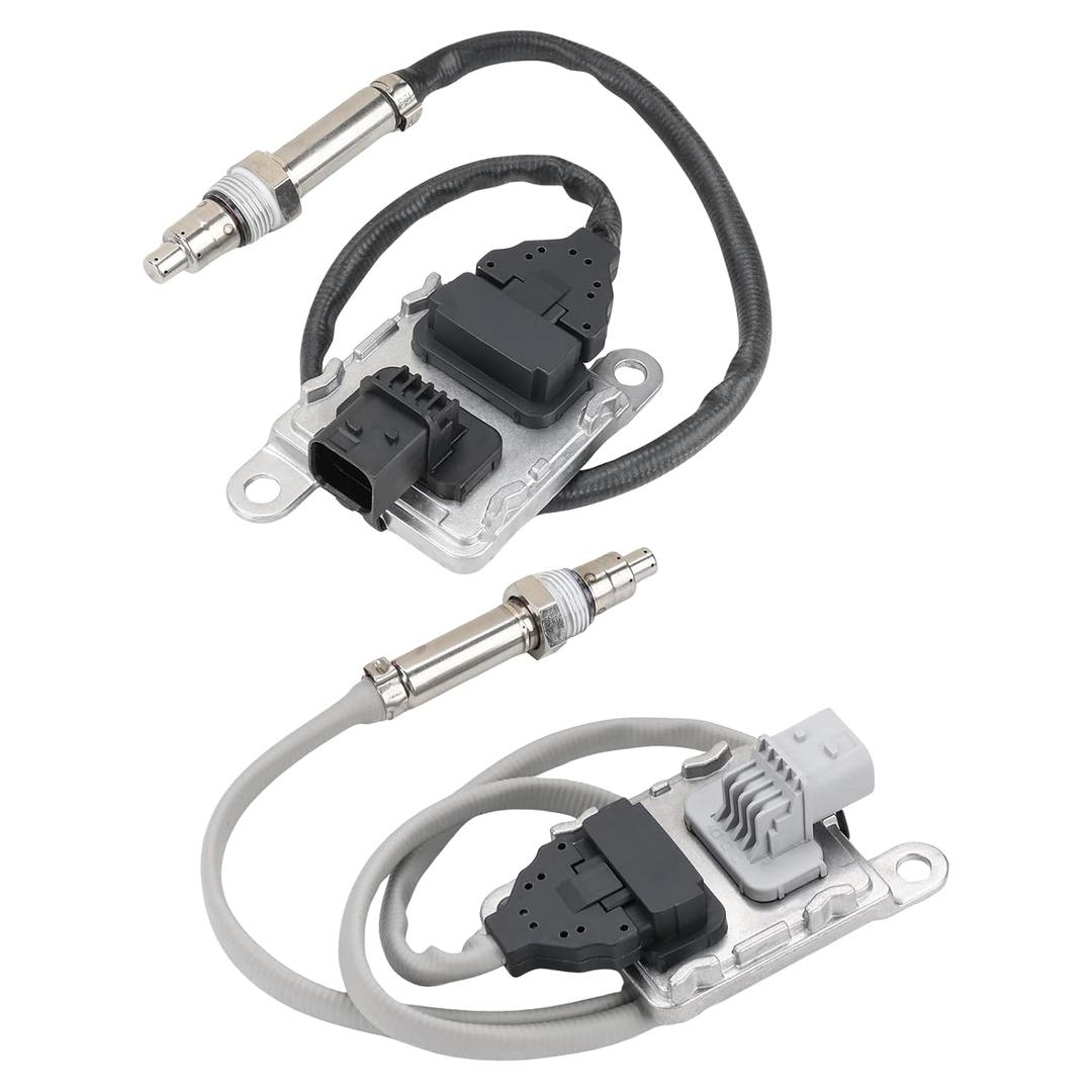 Inlet & Outlet NOx Sensor Nitrogen Oxide Sensor Compatible with Mercedes-Benz Freightliner Cascadia Western Star Engine Detroit Diesel DDE DD13 DD15 DD16 Replacement for 5WK97339A 5WK97338A