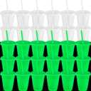 Honeydak 30 Pack 16 oz Glow in The Dark Cups Gift Bulk Light up Neon Plastic Tumbler with Straw and Lid Glow in The Dark Party Supplies Water Bottle Iced Coffee Mug Reusable (Green)