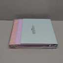 SUNEE 3 Ring Binder 1 Inch 4 Pack, Clear View 1" Binders Three Ring PVC-Free (Fit 8.5x11 Inches) for School or Office Supplies, Assorted Pastel