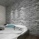 Art3d 10-Pack 52.5 Sq.Ft Faux Brick 3D Wall Panels Peel and Stick in Stone Ash, Self Adhesive Waterproof Foam Wallpaper for Bedroom, Bathroom, Kitchen