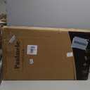 Metal Freestanding Dog Gates with Door for Outdoor Indoor,80'' Extra Wide 36'' Tall Free Standing Dog Gate for Doorways, Large Openings, Deck, Yard, Porch, Foldable Safety Pet Fence(Black,4 Panels)