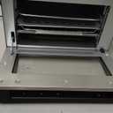 Gourmia Toaster Oven Digital Air Fryer - Convection Mode with 4 Slice Capacity, 3 Rack Positions, 12 Presets, Toast, Bagel, Bake, Roast, Broil, Dehydrate, Popcorn, Fits 9" Pizza, Stainless Steel (Large, Silver)