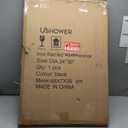 USHOWER Bathroom Mirrors for Over Sink, Metal Frame Rectangle Mirror, Modern Farmhouse Vanity Mirror, Wall Mounted for Bedroom, Living Room, Entryway Remodel & Upgrade, Matte Black, 24 x 36 Inch