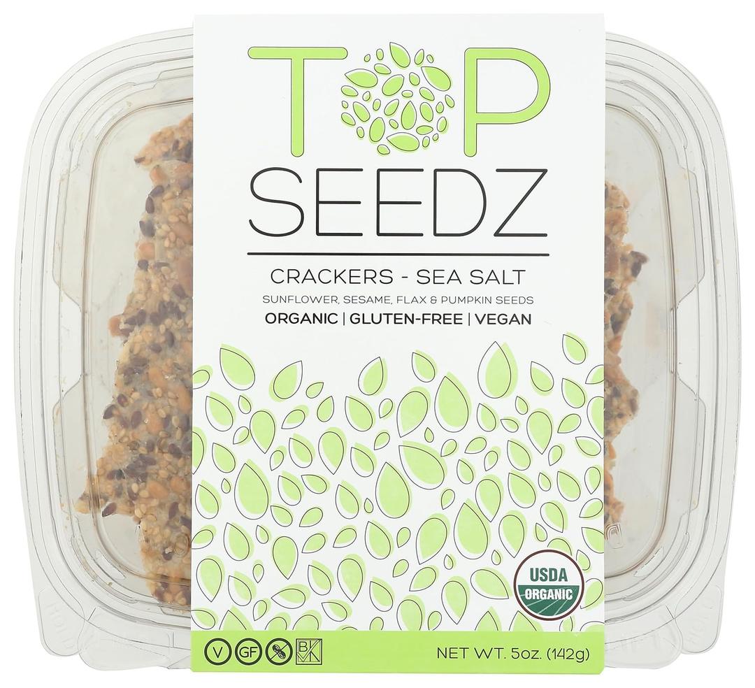 Top Seedz, Crackers Sea Salt Organic, 5 Ounce