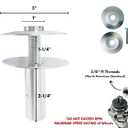 LINE10 Tools Airway Buffing Wheels Grinder Buffer Extension Adapter 5/8"-11 American Standard Thread