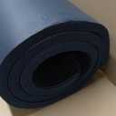 Retrospec Solana Yoga Mat 1" Thick w/Nylon Strap for Men & Women - Non Slip Exercise Mat for Home Yoga, Pilates, Stretching, Floor & Fitness Workouts Ocean Blue
