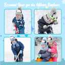 Boys Winter Hat and Gloves Scarf Set for Girls, Kids Knit Beanie Neck Mitten Cap Snow Accessories for Toddler Gifts