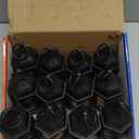 12-Pack Mini Lanterns, Small Candle Lanterns Decorative, Black Tea Light Lantern, Ramadan Eid Decor, Table Centerpiece for Wedding Halloween Christmas, Easter Decorations, Battery Included (5 inch)