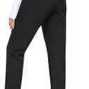 MoFiz Women's Waterproof Windproof Ski Snow Hiking Cargo Pants Warm Fleece Lined Elastic Waisted Zipper Pockets Winter Large