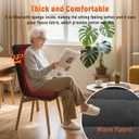 Heated Seat Cushion for Office - 12V Chair Heating Pad - Thick Seat Warmer wiht 7 Temp Levels & 12H Timer- Fast Heated Cover for Back,Hips Etc.Gift PackagingBlack