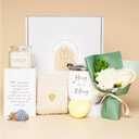 Havawish Condolences Gift Baskets for Loss of Loved One, Sympathy Care Package for Women, Hug in a Mug Tumbler, Just Hugs Scented Candle, Bereavement Gift Ideas with Box and Card