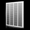 20x20 Return Air Grille (Duct Opening Size), Air Return Vent Cover, AC Vent Cover, Cold Air Return Vent Cover, Flat Return Air Grilles, Outer Dimensions:21.75"W x 21.75"H (20"W x 20"H, Duct Opening)