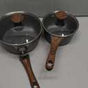 SENSARTE Nonstick Sauce Pan with Lid Saucepan Set, Swiss Granite Coating Sauce Pot Kitchen Cooking Pot, Induction Comptable, Free of Intentionally Added PFOA, 1.5 + 2.5 QT