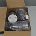 Homemory Flameless Candles Set of 3, Grey Acrylic LED Candles Upgraded Realistic Battery Operated Flames with Remote & Timer, Waterproof for Indoor,Outdoor Decor, Halloween & Christmas Lanterns (D3.15"H4"5"6", Gray)