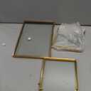 Glass Frame for Pressed Flowers Handmade, Double Glass Floating Picture Frame Set, Brass Photo Frame, Standing Frame Set, Small Picture Frame, Gifts for Family, 44", 46", 57", Gold