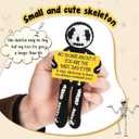 Crochet Skeleton Gift for Dad Birthday, Funny Fathers Day Appreciation Present from Daughter Son Teens, Unique Best Father Ever Keepsake for Grandpa Step Bonus Dad Papa Holiday Gag Gifts