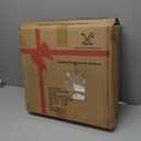 Indestructible Heated Cat House for Outside - Extremely Waterproof & Weatherproof Heated Outdoor Cat House with Escape Door for Winter, Insulated Feral Cat Shelter for Barns Strays, 17.7x15x17.5 in