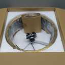 3-Light Semi Flush Mount Ceiling Light Fixture, 12.6" Gold Drum Light with Black Fabric Shade, Modern Close to Ceiling Light for Living Room Bedroom Dining Room Kitchen Hallway Entry Foyer