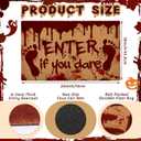 Halloween Door Mat Enter If You Dare Doormat for Front Door 30x18''