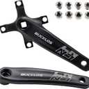 BUCKLOS Double/Triple 64/104 BCD Square Taper Bike Crankset - 2x/3x Mountian Bike MTB 170mm Bicycle Cranksets with 22/24/26/32/38/42/44T Chainring for 8/9/10 Speed