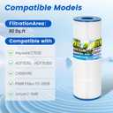 Anrain C7030 Pool Filter Replacement Cartridge, CX591XRE Compatible with Hayward SwimClear C7030 Unicel C-7485 HCF7030 HCF7030C PA89, Filbur FC-0009 (Pack of 4)