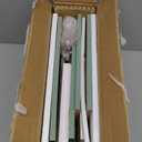 Double Layer Bread Box With Golden Trim for Countertop, Wooden Bread Container for Kitchen Counter, Corner Bread Storage (Green)