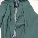 Allegra K Women's Dressy Casual Blazer Open Front Office Work Business Lightweight Crop Suit Blazers (Green, XL)