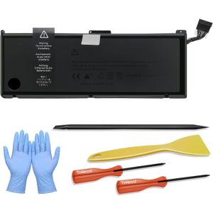 A1309 Laptop Battery Compatible with MacBook Pro 17inch A1297 (Only fit Early 2009 Mid2009 Mid2010 Version), fits for MC226/A MC226CH/A MC226J/A 020-6313-C 661-5037-A 7.4V 95WH