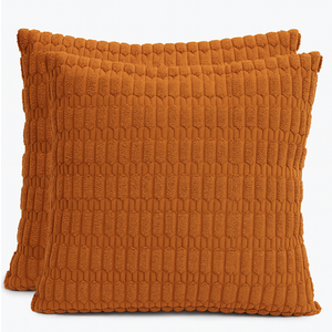 Pillowcase 2 Pack Orange 22 x 22 In 