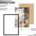 Fxojyvo Engineered Wood 18x22 Picture Frame Set of 3, Black Frame for 18 x 22 Inch Picture Poster Photo, Light Weight 18 by 22 Frame with Wood-grain for Wall - 3 Pack/Black/18 x22