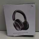 Hybrid Active Noise Cancelling Bluetooth 6.0 Headphones 120H Playtime 6 ENC Clear Call Mic, Over Ear Headphones Wireless with Hi-Res Audio Comfort Earcup Low Latency ANC Headphone for Travel Workout (Black)