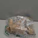 mysoft Women's Knit Chunky Block High Heels Elastic Slingback Open Toe 3 Inch Heeled Sandals (7, Almond)