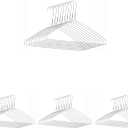 Whitmor Everyday Hangers Set of 10, Silver