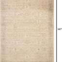 Loloi Chris Loves Julia Palma Wheat/Bark 9'-6" x 13'-1" Area Rug