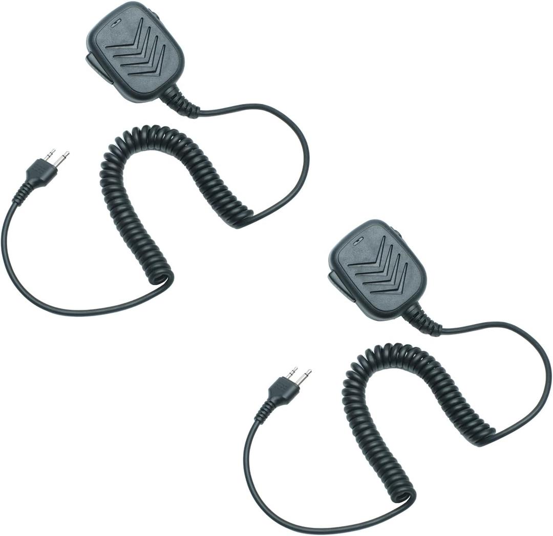 Remote Shoulder Speaker Microphone with Reinforced Cable for Midland GXT1000VP4 GXT1000 GXT3000 LXT500VP3 GXT1050VP4 lxt600 AVPH10 GMRS FRS X-Talker Walkie Talkie Two Way Radio,2 Pack
