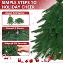 20IN Small Mini Christmas Tree for Tabletop, 1PC Artificial Desktop Christmas Tree with Norfolk Pine Top Design, Small Xmas Tree with Burlap Base for Table Desk Home Christmas Decor