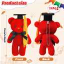 Sotiff 24 Pcs Mini Graduation Bear Plush Gift Stuffed Animal with Cap Gift for Her, for Him, Class of 2026 Graduation Present for College High School for DIY Keychain Xmas Decorations(Multicolor)