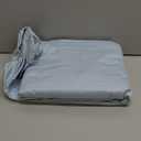 Mayfair Linen 100% Egyptian Cotton Fitted Sheet Queen Size - Luxury 600 Thread Count Queen Fitted Sheet Only, Soft, Cooling 16" Deep Pocket Bottom Sheets, Sateen Weave, Hotel Quality - Light Blue