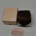 Clip in Bangs, 100% Real Human Hair Fake Bangs Clip on Bangs Hairpieces for Women Wispy Bangs Light Brown Fringe with Temples Curved Clip in Hair Extensions for Daily Wear Light Brown