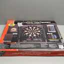 Arachnid Cricket Maxx 1.0 Electronic Dartboard Cabinet Set - Walnut Finish Doors - 34 Game Types with 183 Variations - Up to 8 Players - Includes Six Soft Tip Darts