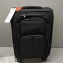 LOVEVOOK Carry On Luggage 22x14x9 Airline Approved, 22 Inch Softside Suitcases with Spinner Wheels, Lightweight Carry-on Suitcase with TSA Lock for Women Men, Large Luggage for Travel Business Trip (Black)