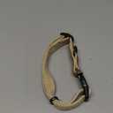 Mile High Life Dog Collars | Soft Cotton Dog Collars w Heavy Metal Buckle | Classic Puppy Collar w Premium Genuine Leather Tips | Pet Collars for Large Dogs (Khaki) (Small (Pack of 1))