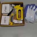 Upholstery 4 in 1 Staple Gun Heavy Duty, with 6000 Staples, Remover, Gloves, Manual Brad Nailer Power Adjustment Stapler Gun for Wood, Upholstery, Carpentry, Decoration DIY Staple Gun (4-in-1 Staple Gun With 6000 Staples, Remover, Gloves)