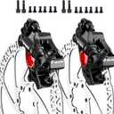 Hycline Zoom Hydraulic Disc Brake Calipers: HB-100 MTB Bike Disc Brakes Front & Rear Caliper Set for Mountain, Road Bicycle and E-Bike