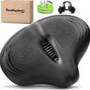 Bike Seat Noseless Wide Bicycle Seat for Women Men, Bike Seats Cushion Comfort for Big Butt, Multiple Fit Saddle for Peloton, Electric, Exercise, Cruiser Bikes
