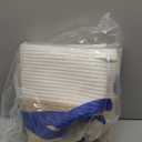 65L Large Blanket Basket,19.7" L x 19.7" W x 13" H Rope Woven Baskets with Handles, Toys Storage Bins,Laundry Basket Perfect for Living Room, Nursery,Bedroom,Home Organization,White&Brown